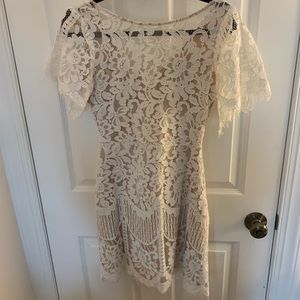 White lace dress